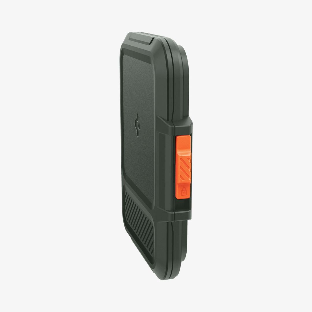 Spigen iPhone Lock Fit MagSafe Wallet Military Green
