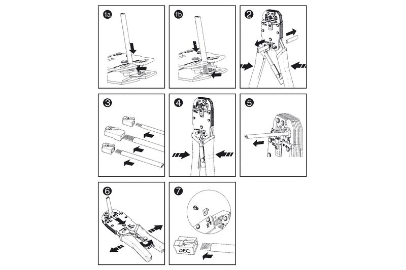 Digitus Multi modular crimping tool Solid metal