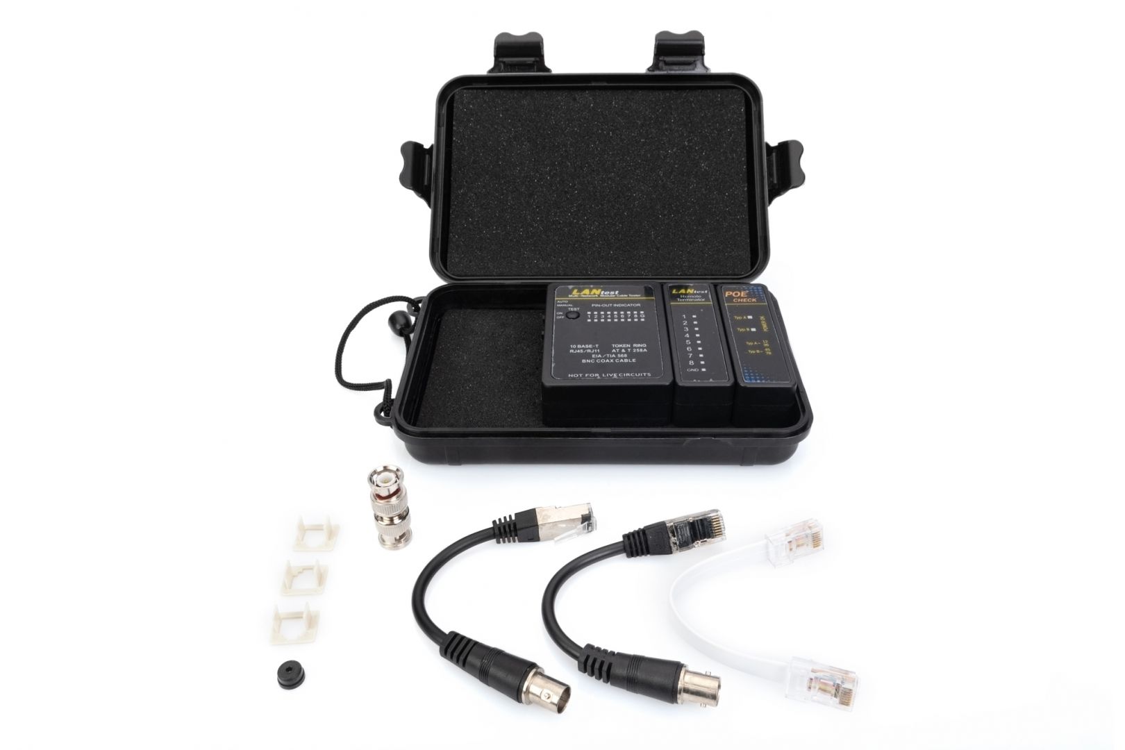 Digitus DN-14001-1 hálózati kábelteszter Black