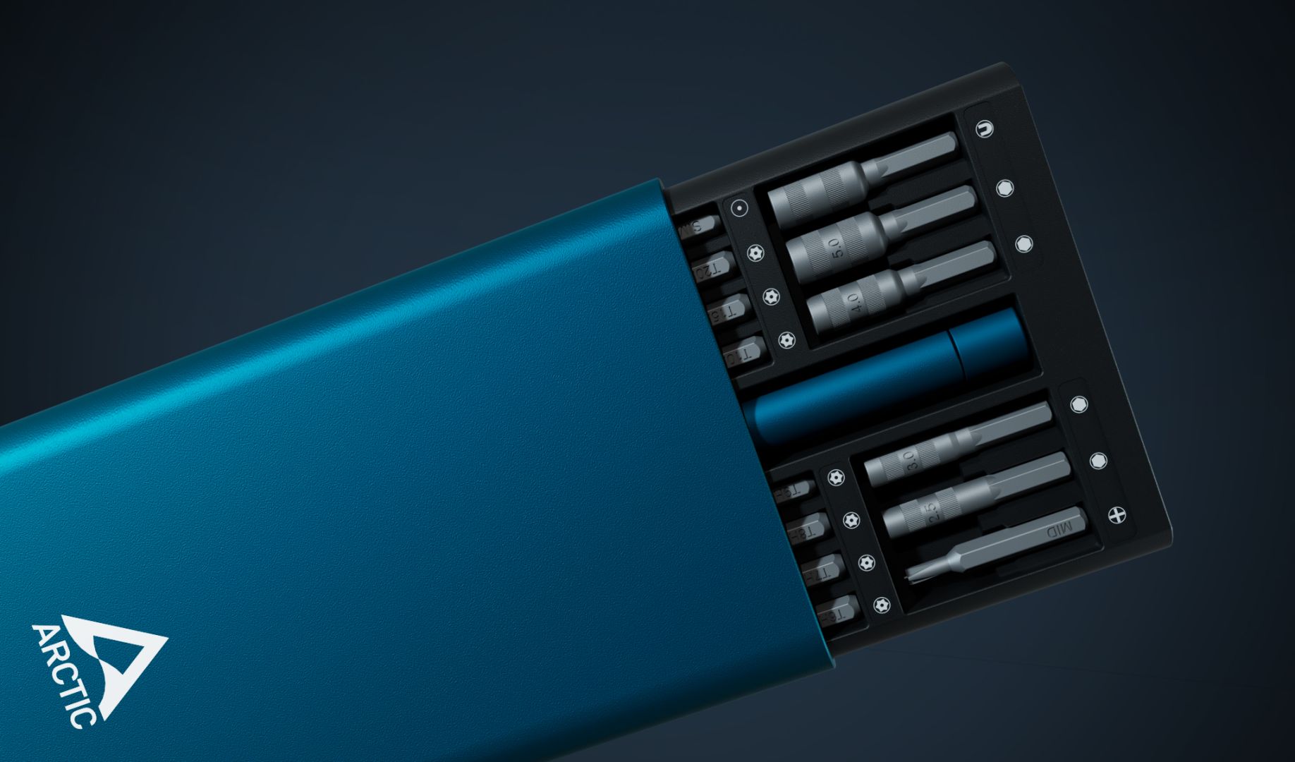 Arctic Precision Screwdriver Toolkit Dark Blue