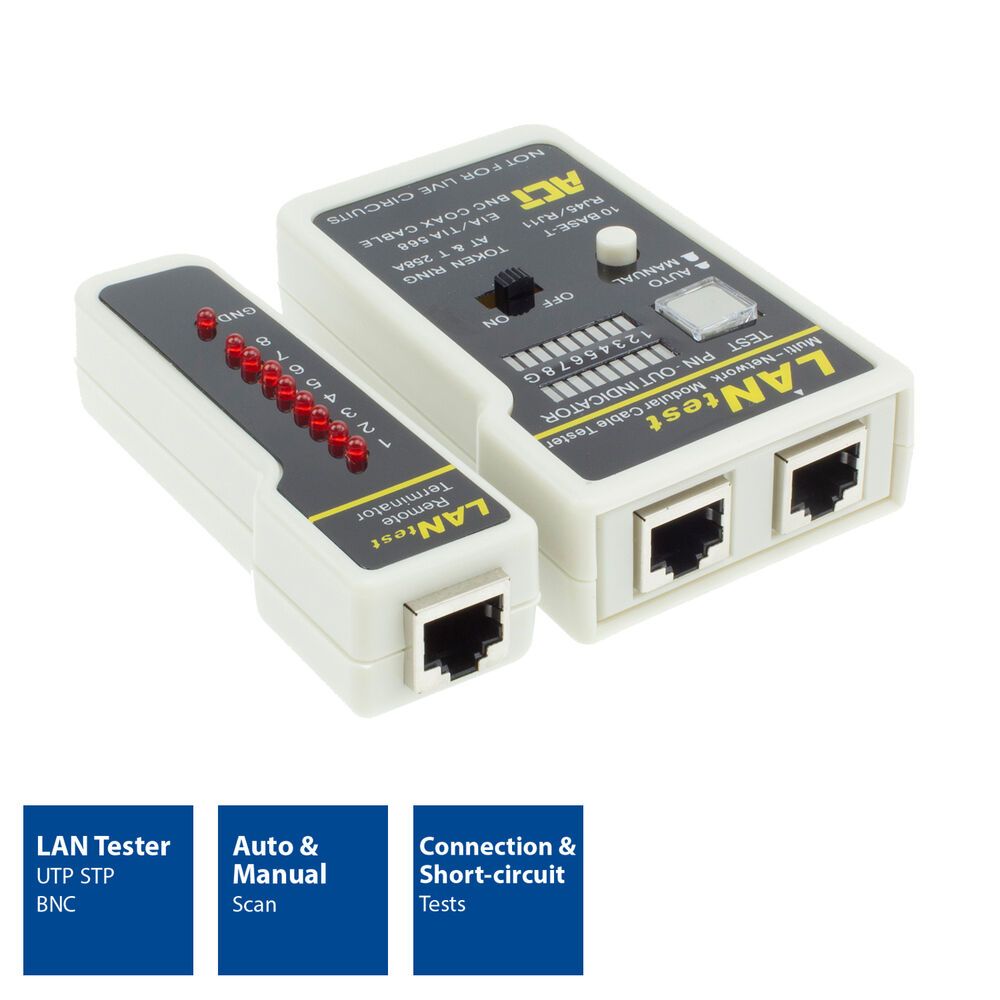 ACT LAN cable tester UTP/ STP/BNC