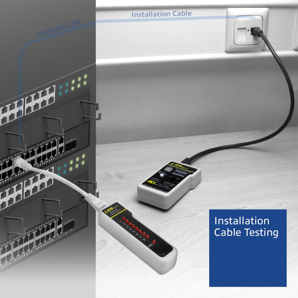 ACT LAN cable tester UTP/ STP/BNC