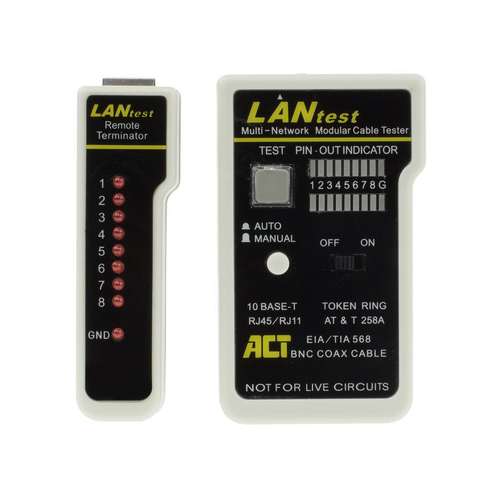 ACT LAN cable tester UTP/ STP/BNC
