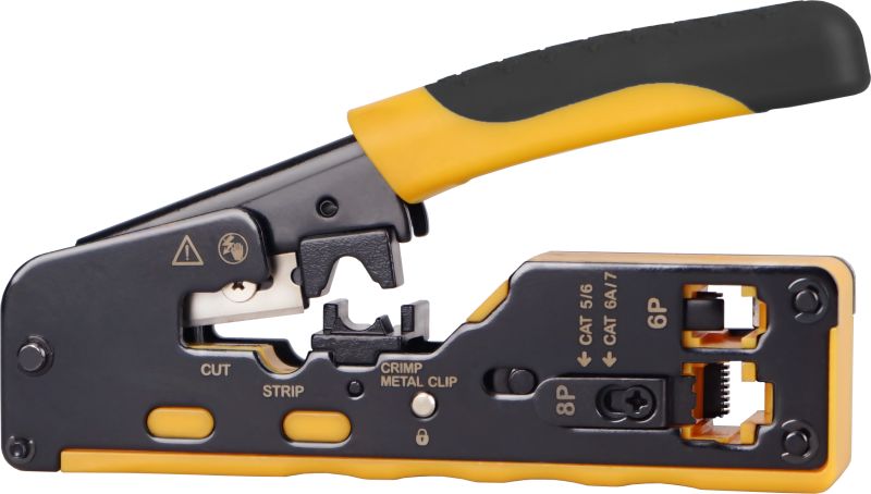 Nestron Krimpelő fogó; 8P8C (RJ45), 6P6C (RJ12), 6P4C(RJ11)