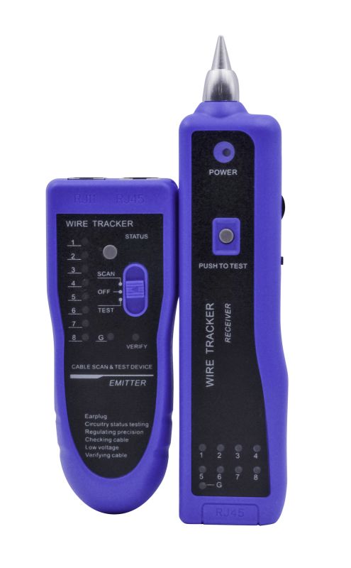 Nestron UTP/STP kábel teszter, kábel kereső; táskában