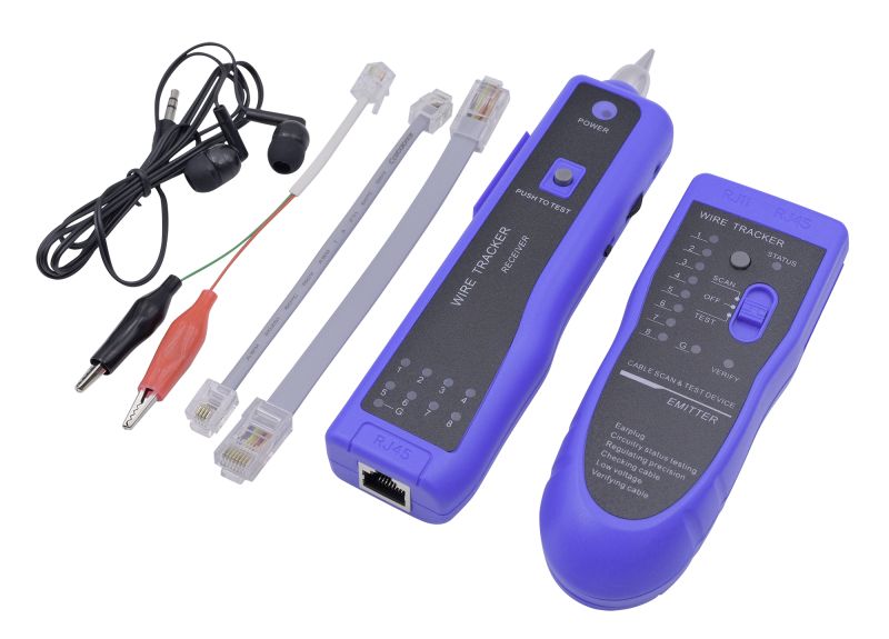 Nestron UTP/STP kábel teszter, kábel kereső; táskában