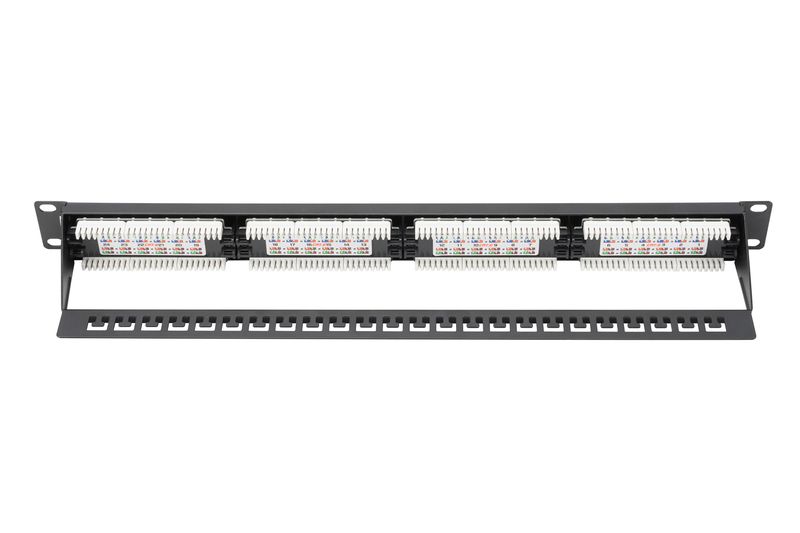 Digitus 24-port Patch Panel 1U Black