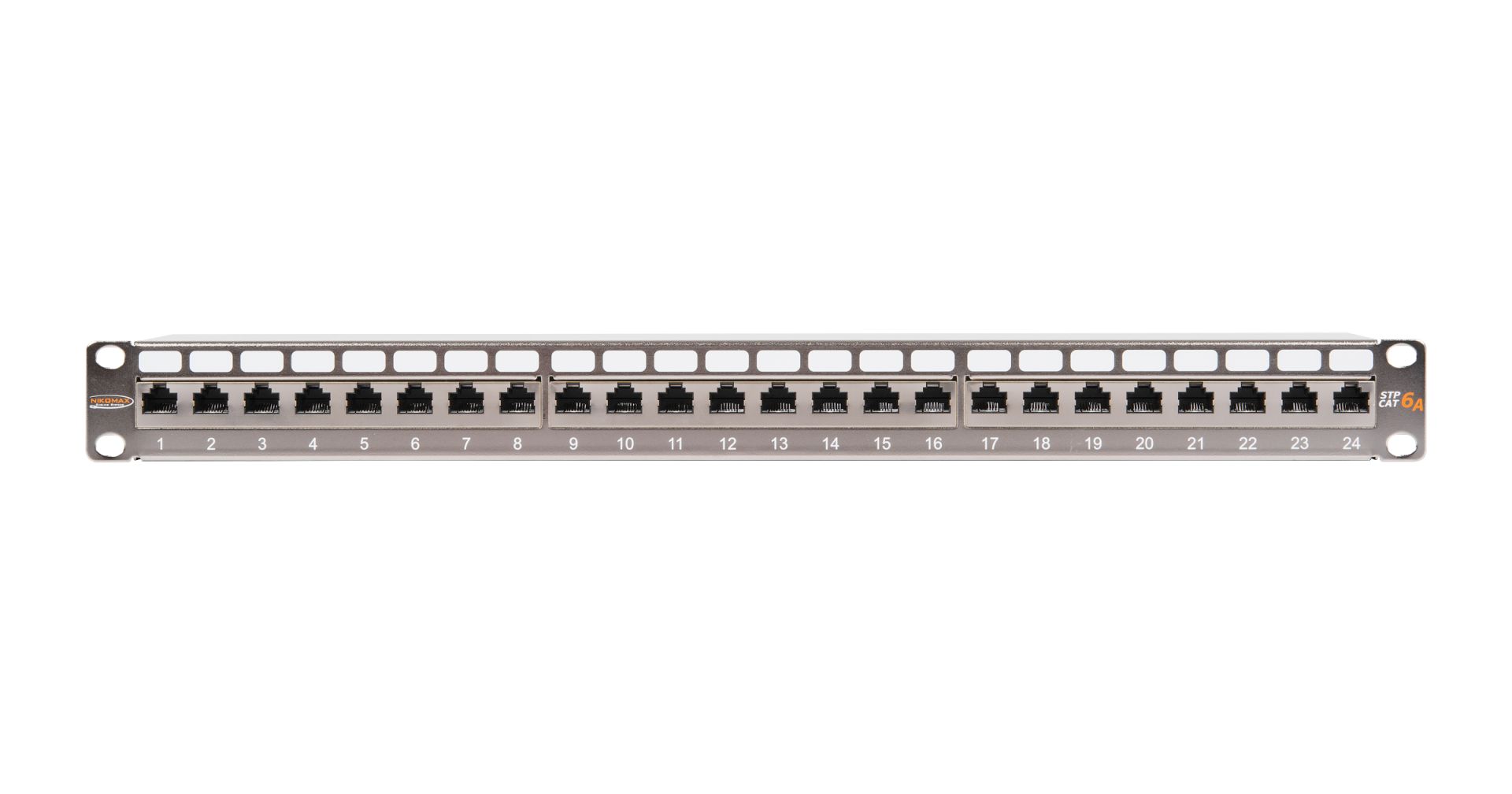 NIKOMAX 24-port Patch Panel 1U Grey