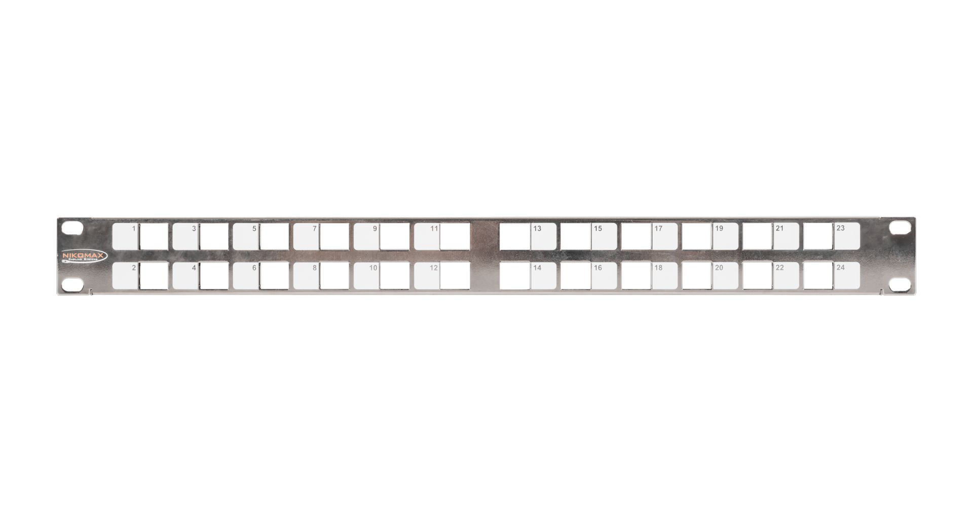 NIKOMAX 24-port Patch Panel 1U Grey