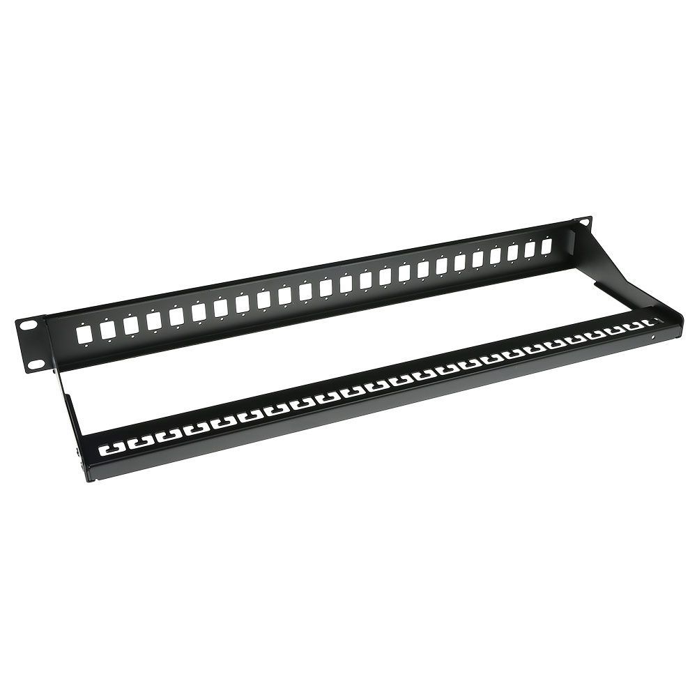 ACT 24-port Patch Panel 1U Black