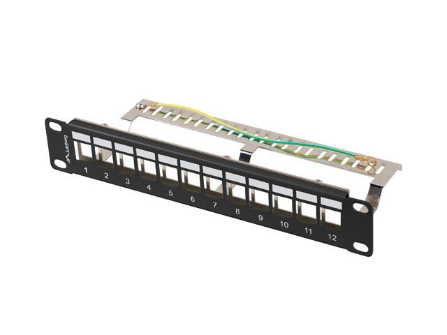 Lanberg 12-port Patch Panel 1U Black