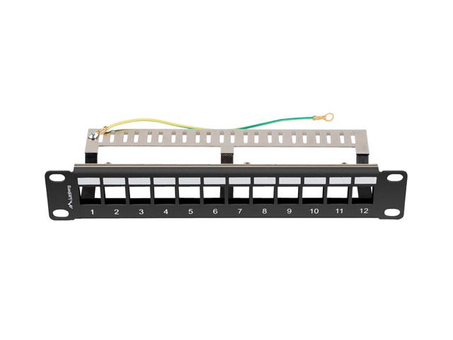 Lanberg 12-port Patch Panel 1U Black