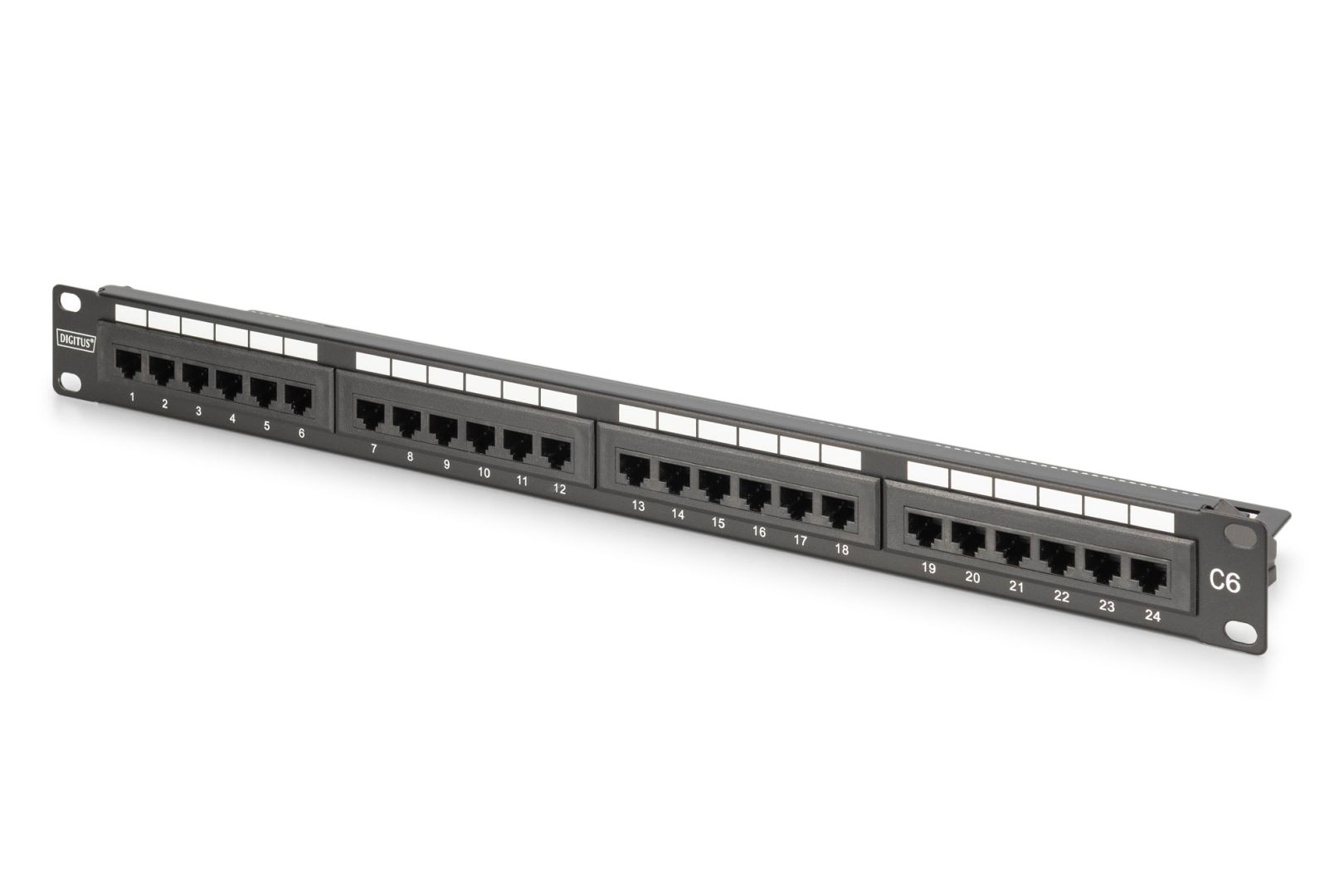 Digitus 24-port Patch Panel 1U Black