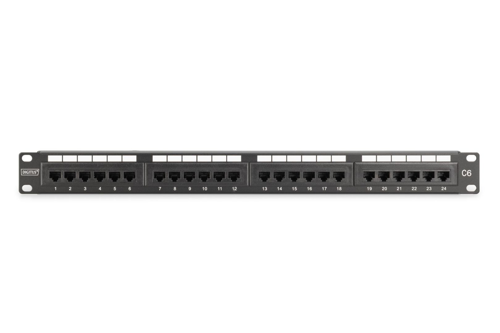 Digitus 24-port Patch Panel 1U Black