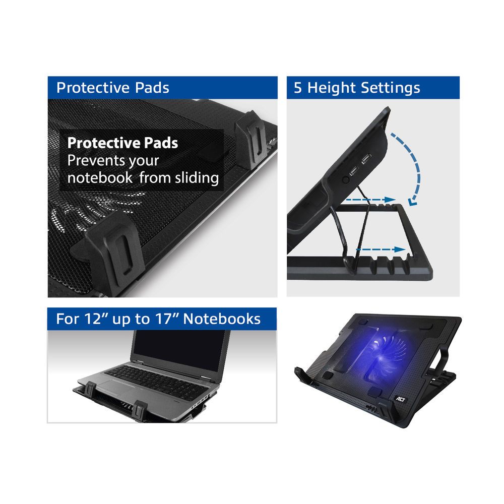 ACT AC8110 Laptop hűtőállvány 17