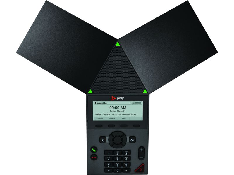 Poly Plantronics Trio 8300 IP Conference Phone and PoE-enabled
