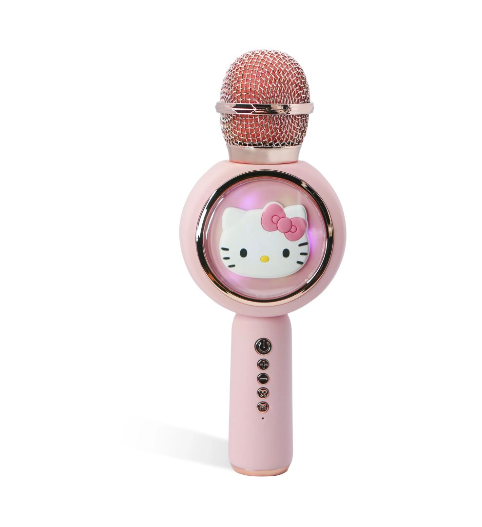 OTL Technologies HK1210 Hello Kitty PopSing LED Karaoke Microphone Pinlk