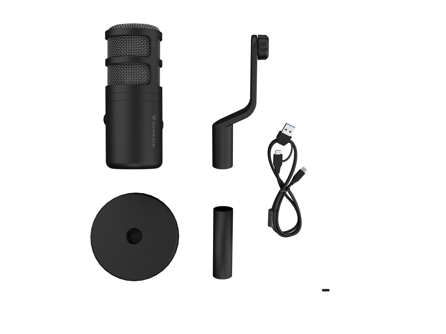 Natec Genesis Radium 350D Gaming microphone Black