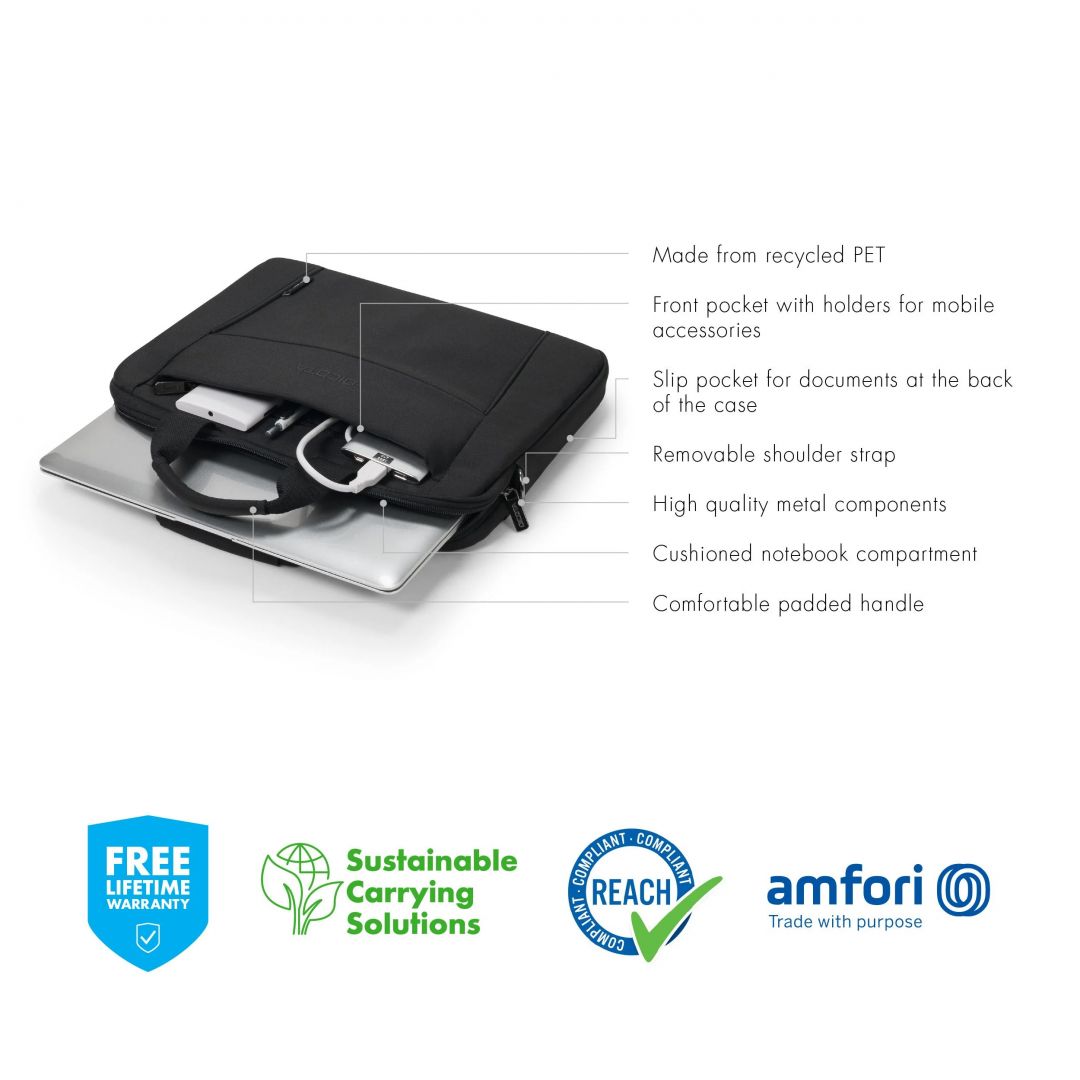 Dicota Laptop Case Slim Eco Base 12,5