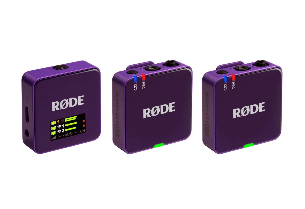 Rode Wireless GO III Compact Wireless Microphone System Purple