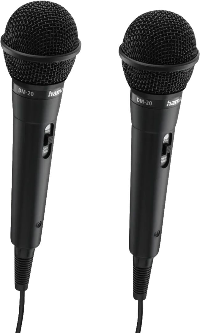 Hama Karaoke Microphone Set Black