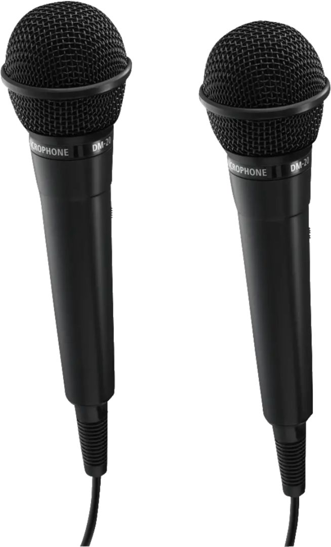 Hama Karaoke Microphone Set Black