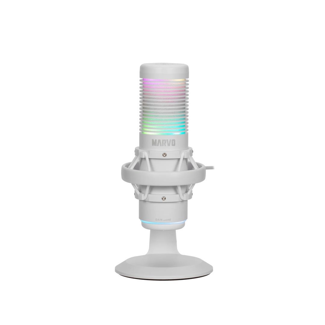 Marvo Blast 60 Streaming Microphone White