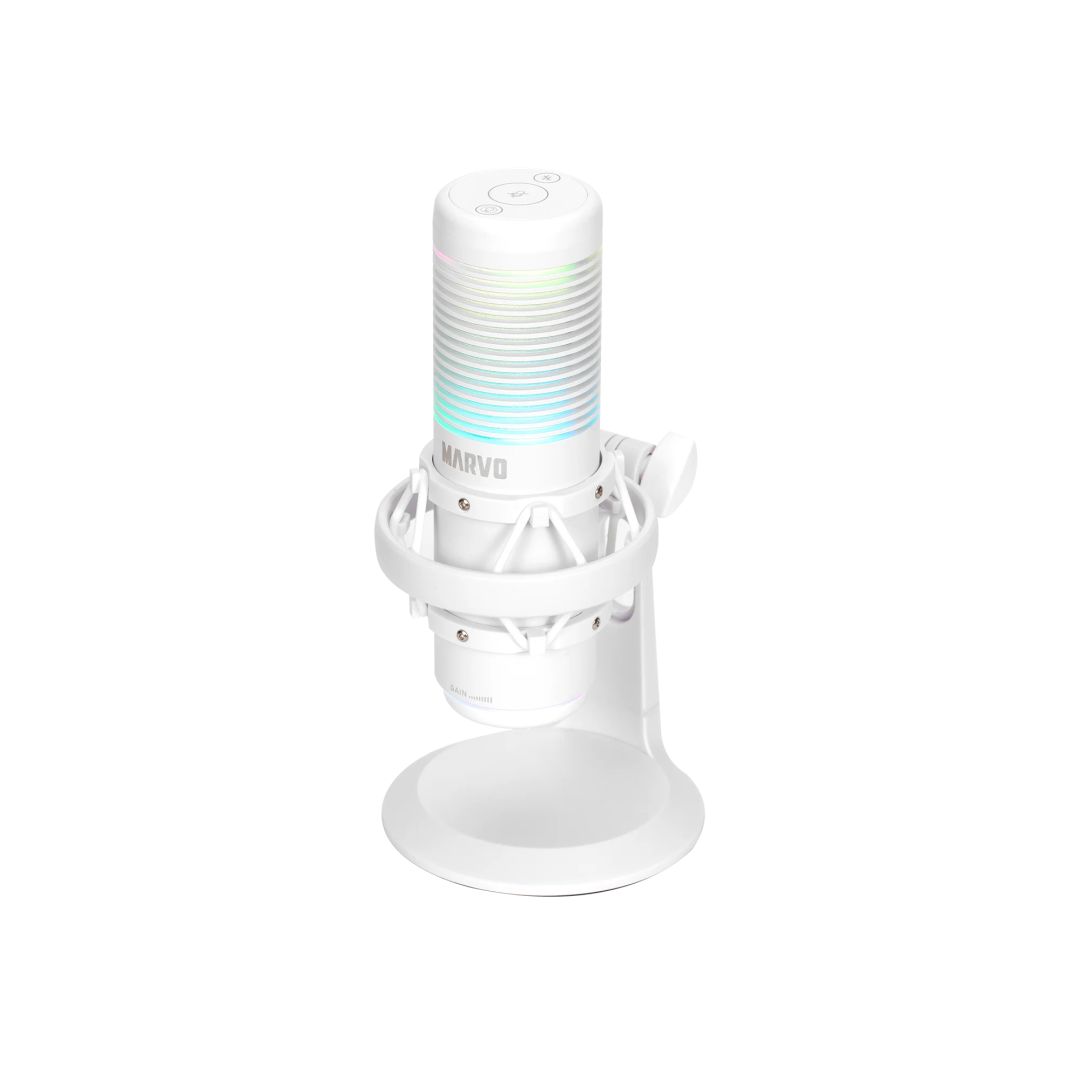 Marvo Blast 60 Streaming Microphone White