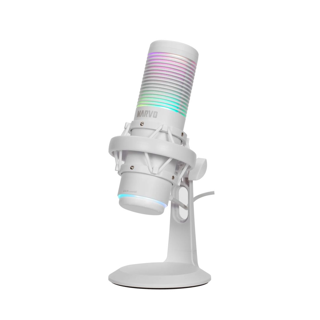 Marvo Blast 60 Streaming Microphone White
