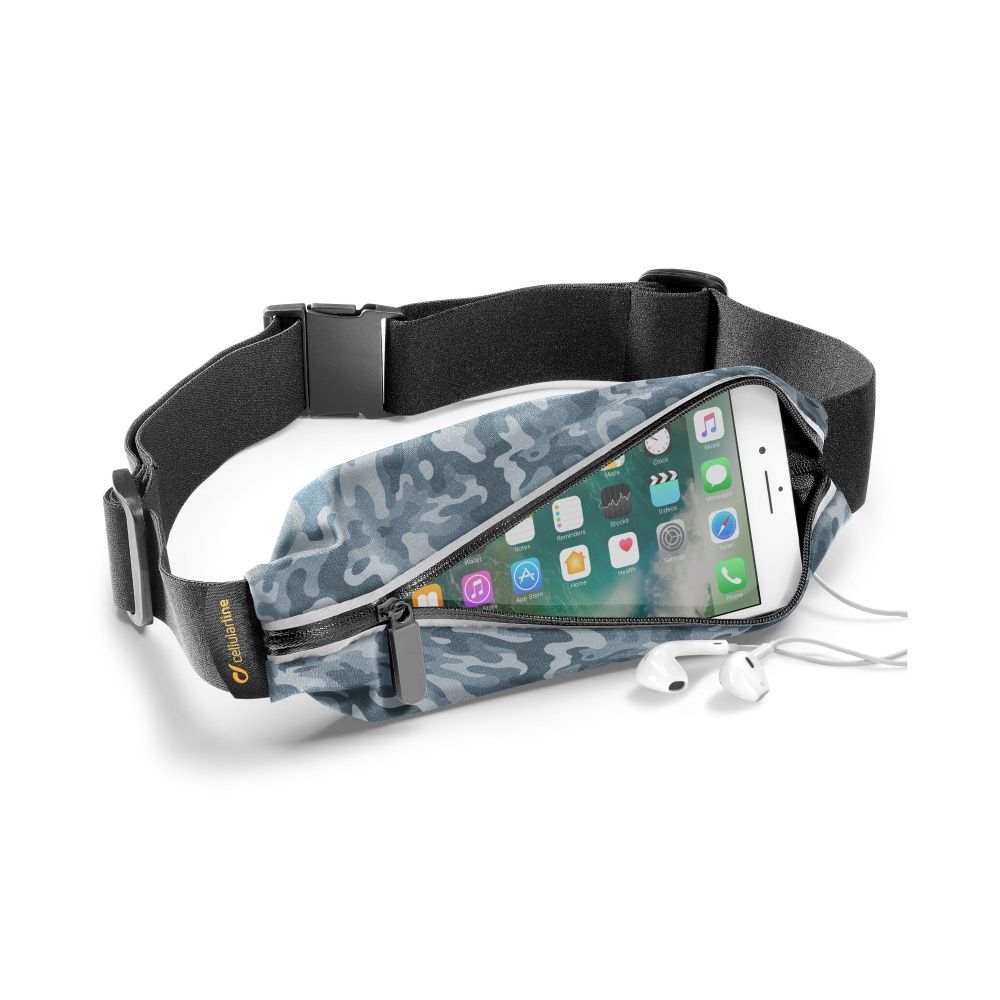 Cellularline SportlularLine WAISTBAND sports case SUMMER EDITION with accessory pocket Camou design
