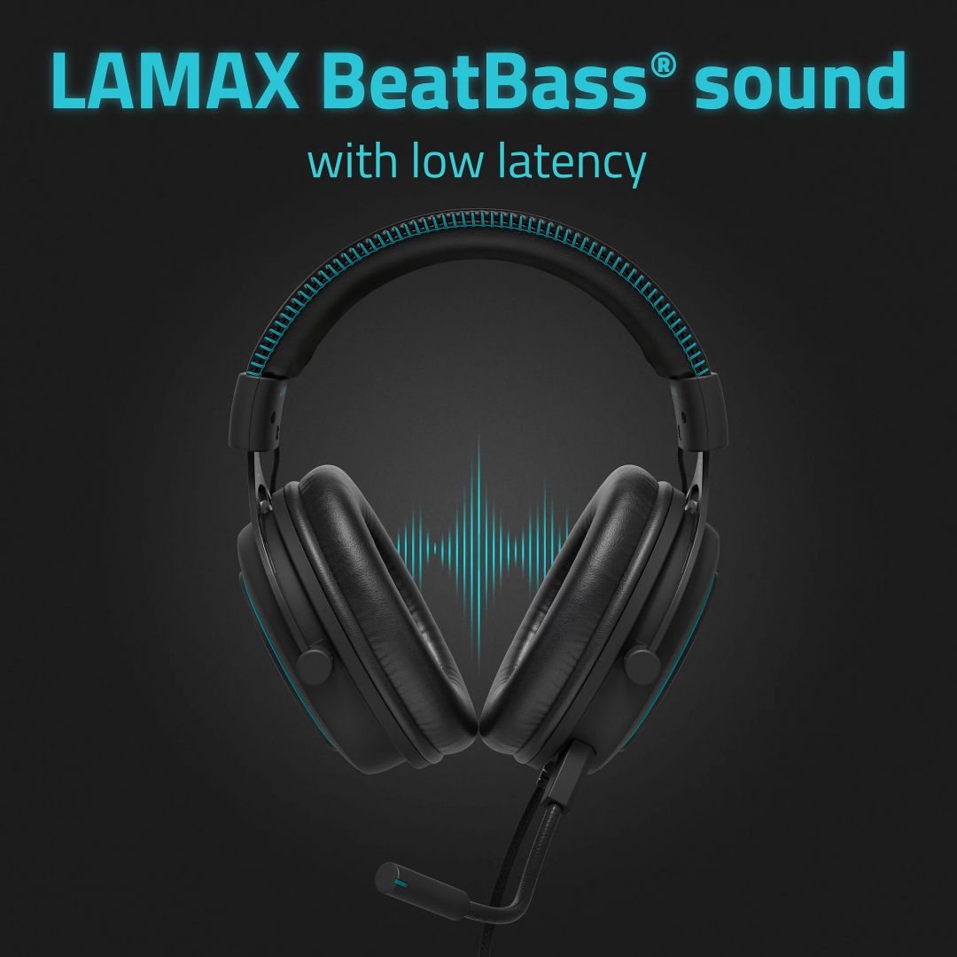 Lamax Heroes General 1 Gamer Headset Black