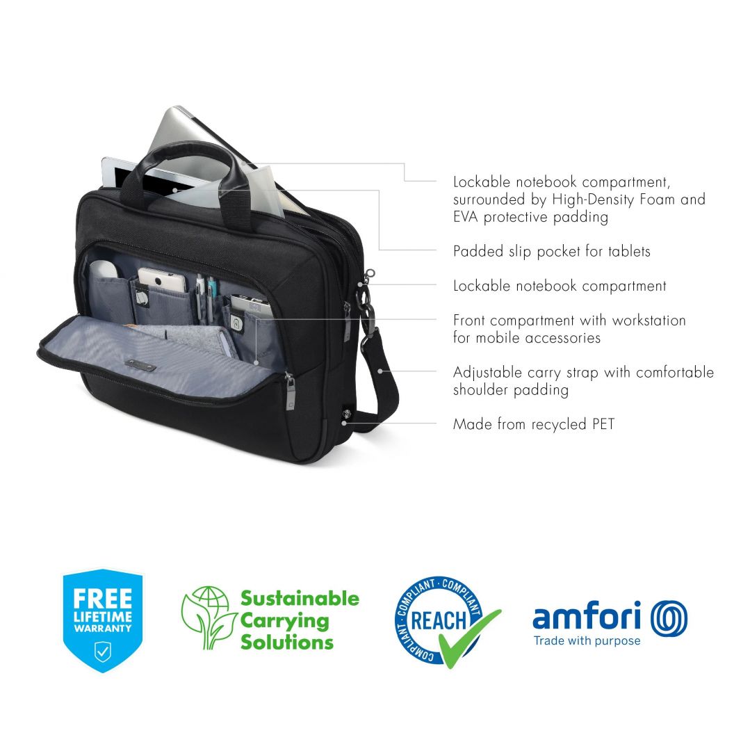 Dicota Laptop Bag Eco Top Traveller Select 15,6