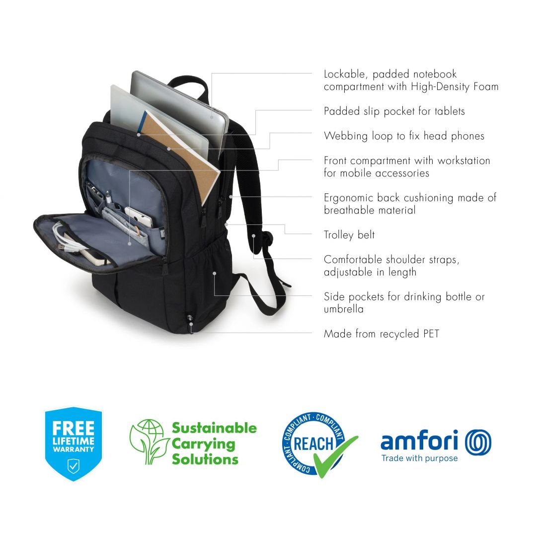 Dicota Laptop Backpack Eco Scale 15,6