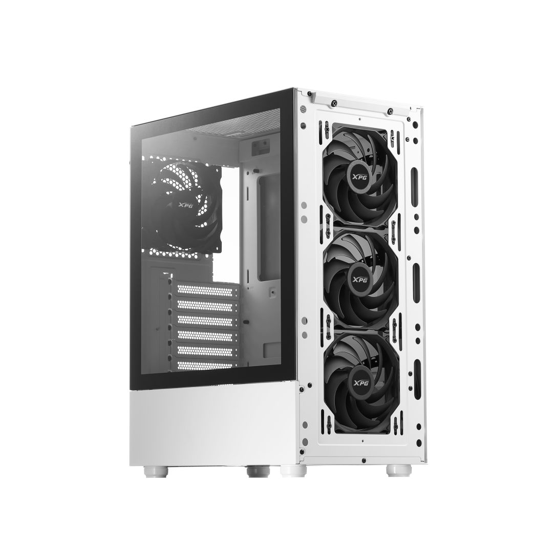 A-Data XPG Valor Mesh Compact Mid-Tower Chassis Tempered Glass White