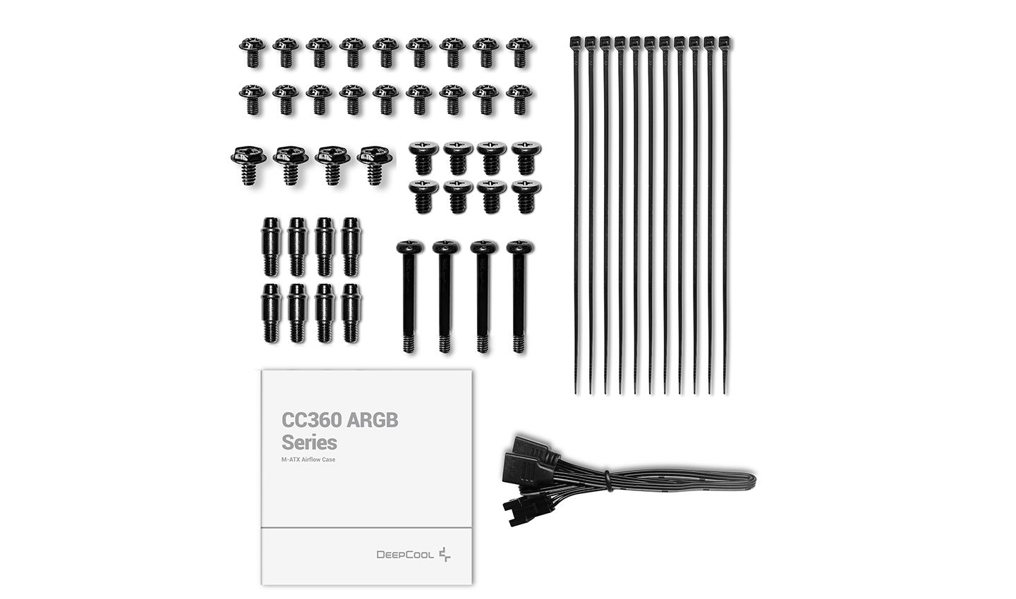 DeepCool CC360 WH ARGB Tempered Glass White