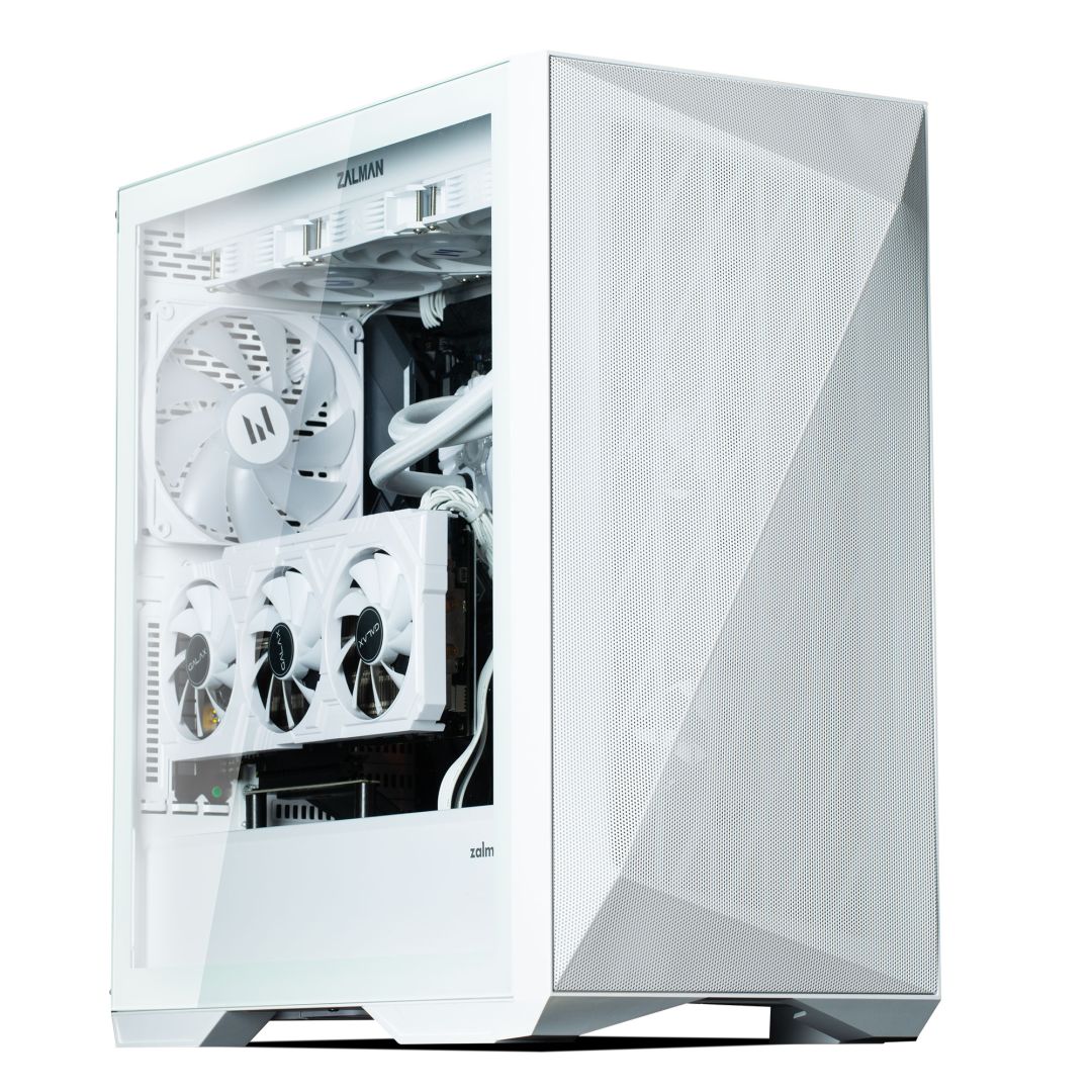 Zalman Z9 Iceberg MS Tempered Glass White