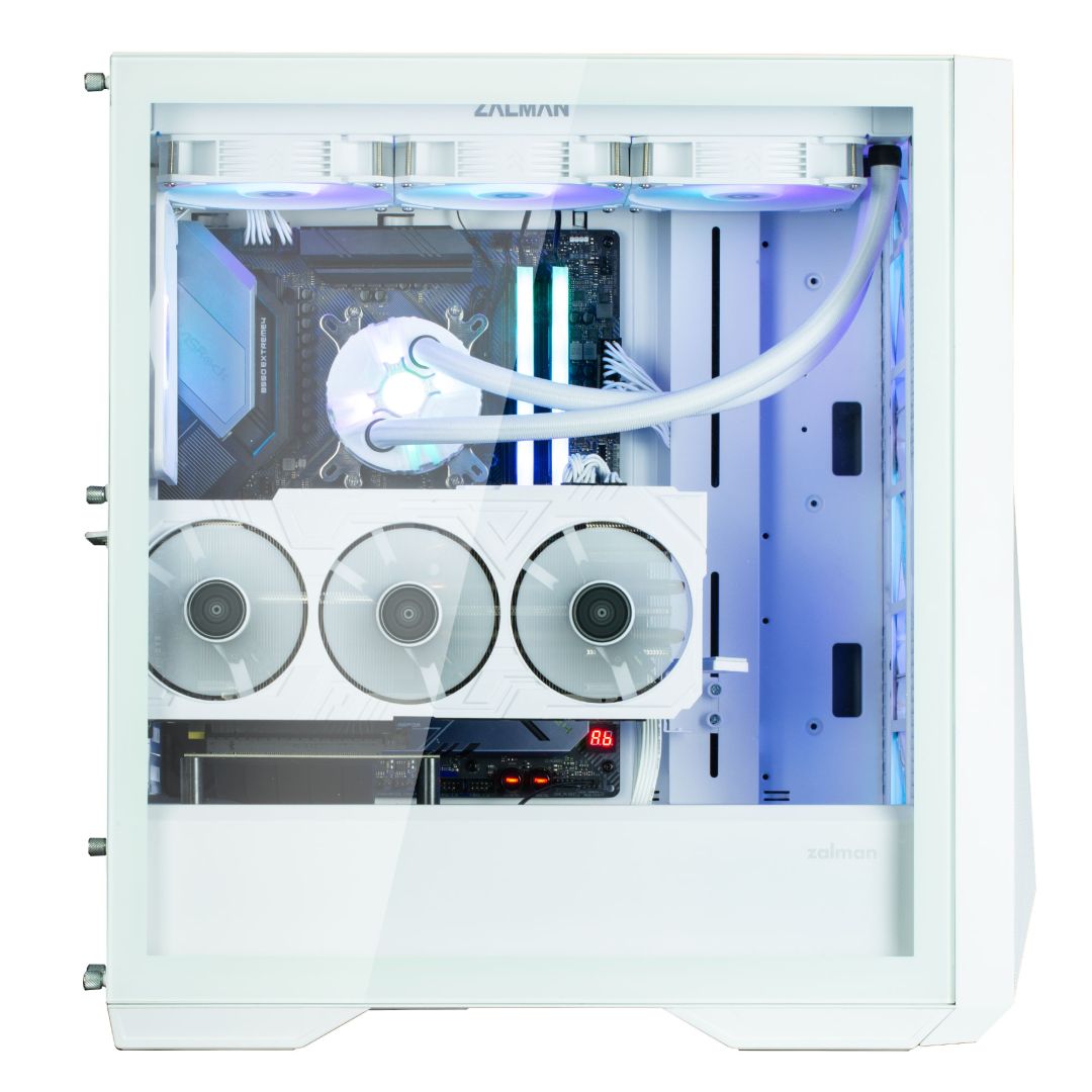 Zalman Z9 Iceberg MS Tempered Glass White