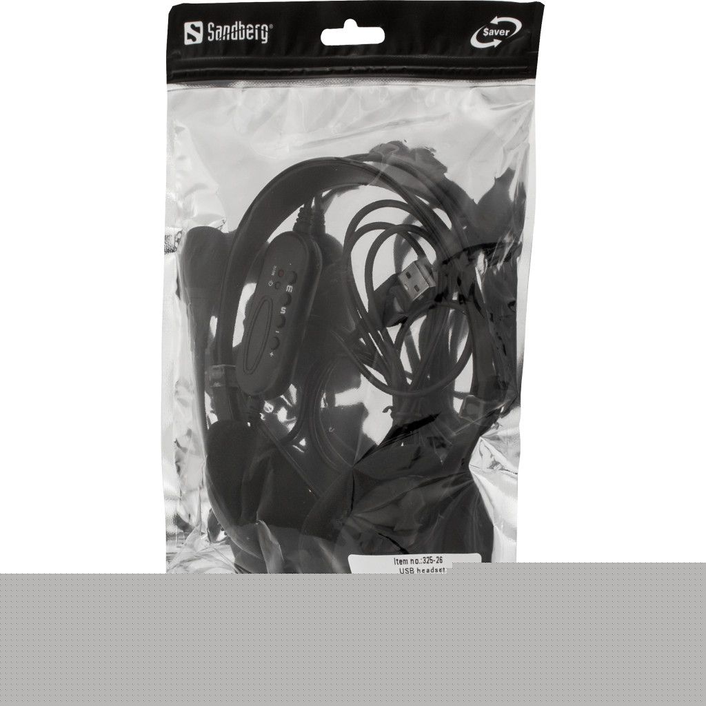 Sandberg Saver USB headset Black
