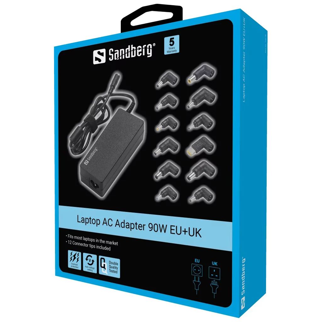 Sandberg 135-78 15-20V / 6A 90W univerzális hálózati notebook töltő