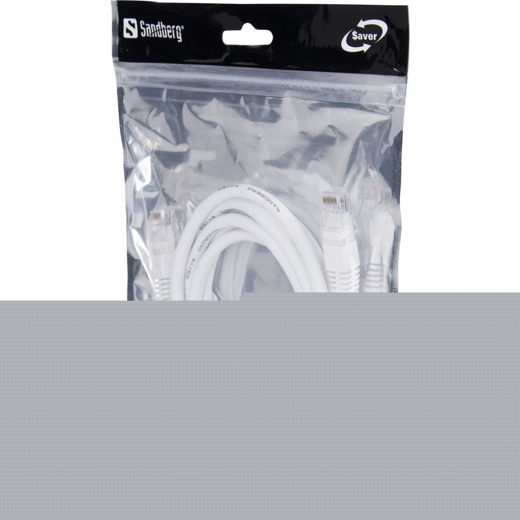 Sandberg CAT6 SAVER UTP Patch Cable 2m White