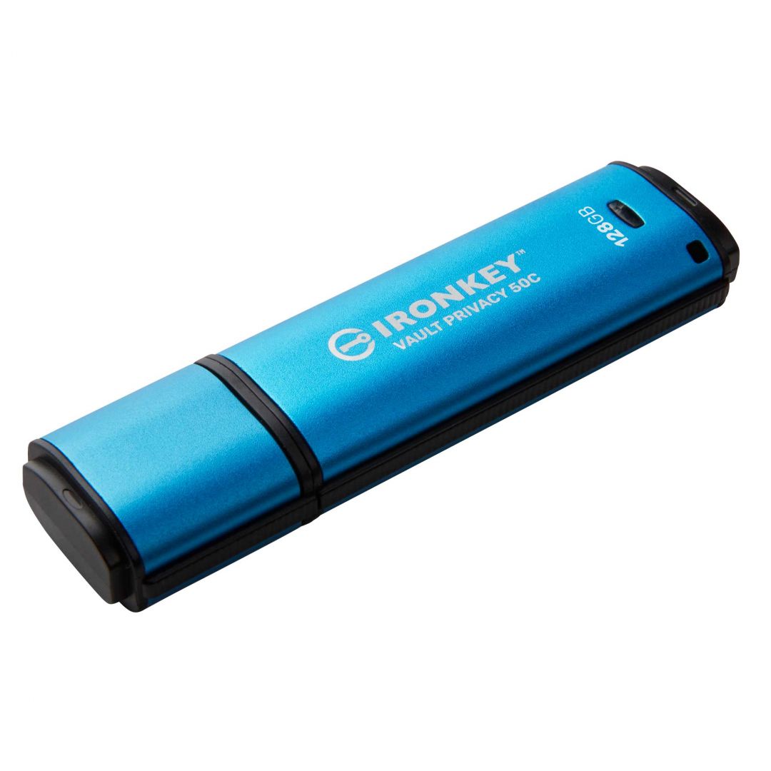 Kingston 128GB IronKey Vault Privacy 50C USB3.2 Blue