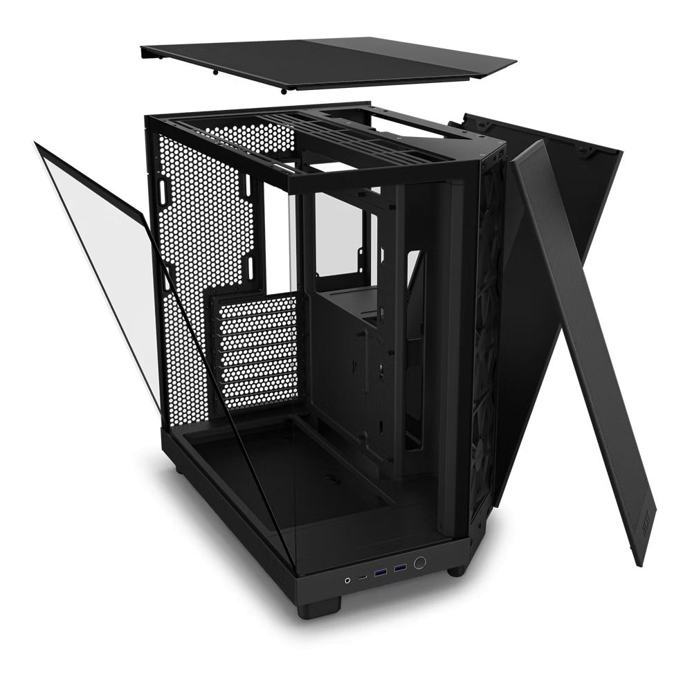 NZXT H6 Flow (2023) Tempered Glass Matte Black