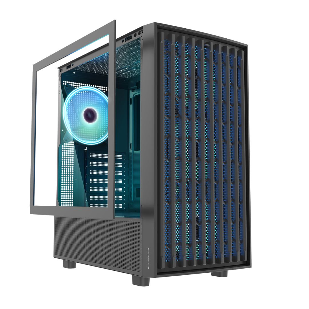 Modecom Breeze ARGB Flow Tempered Glass Black