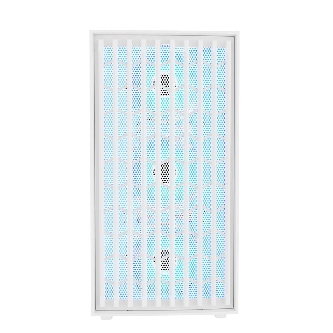 Modecom Breeze ARGB Flow Tempered Glass White