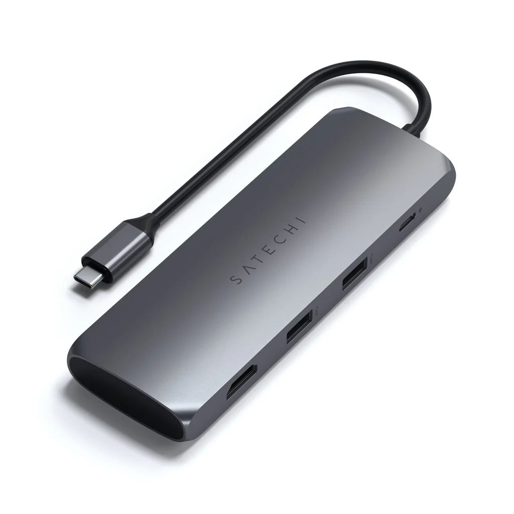 Satechi USB-C Hybrid Multiport Adapter Space Grey