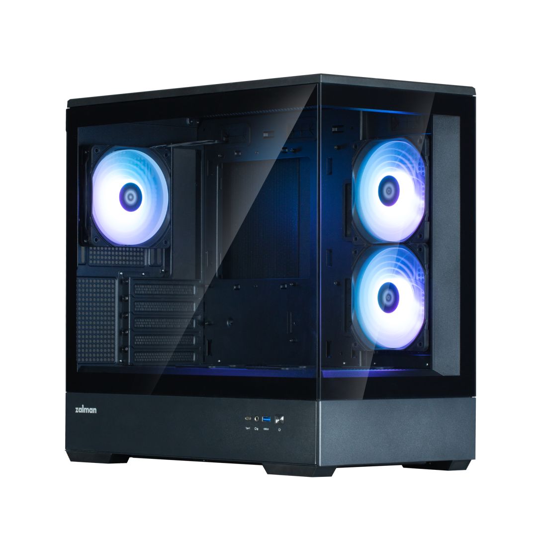 Zalman P30 V2 Tempered Glass Black