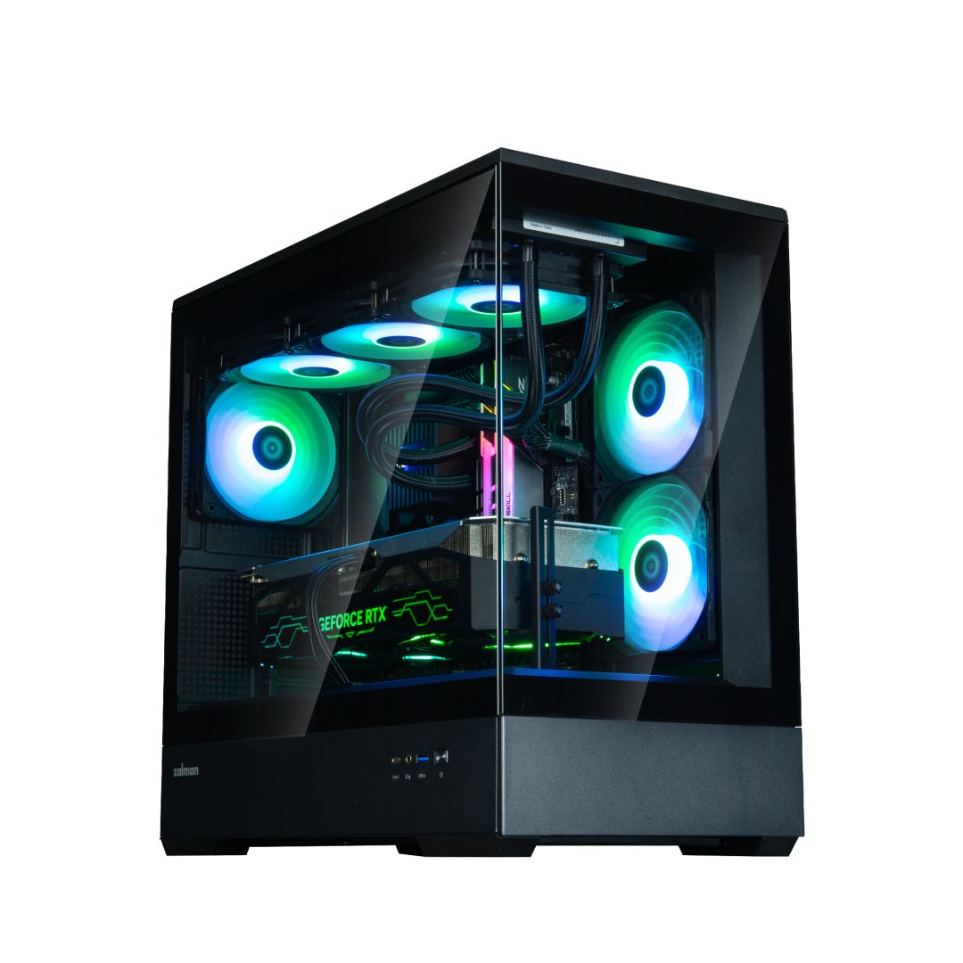 Zalman P30 V2 Tempered Glass Black