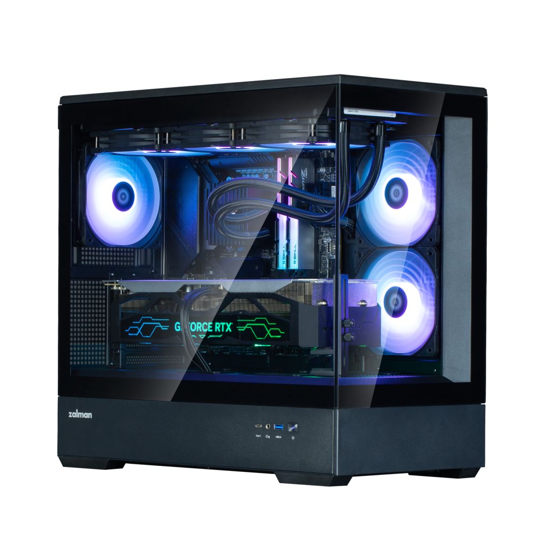 Zalman P30 V2 Tempered Glass Black