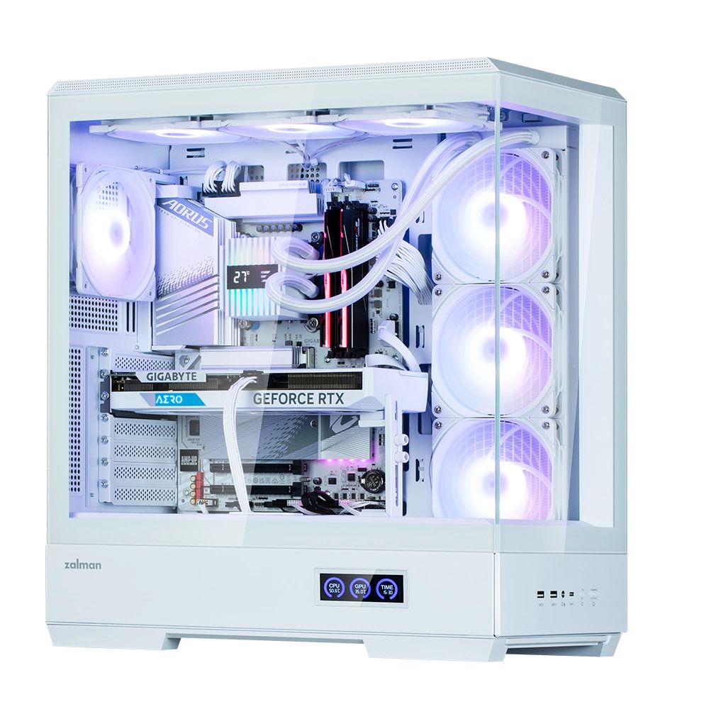 Zalman P50 DS Tempered Glass White