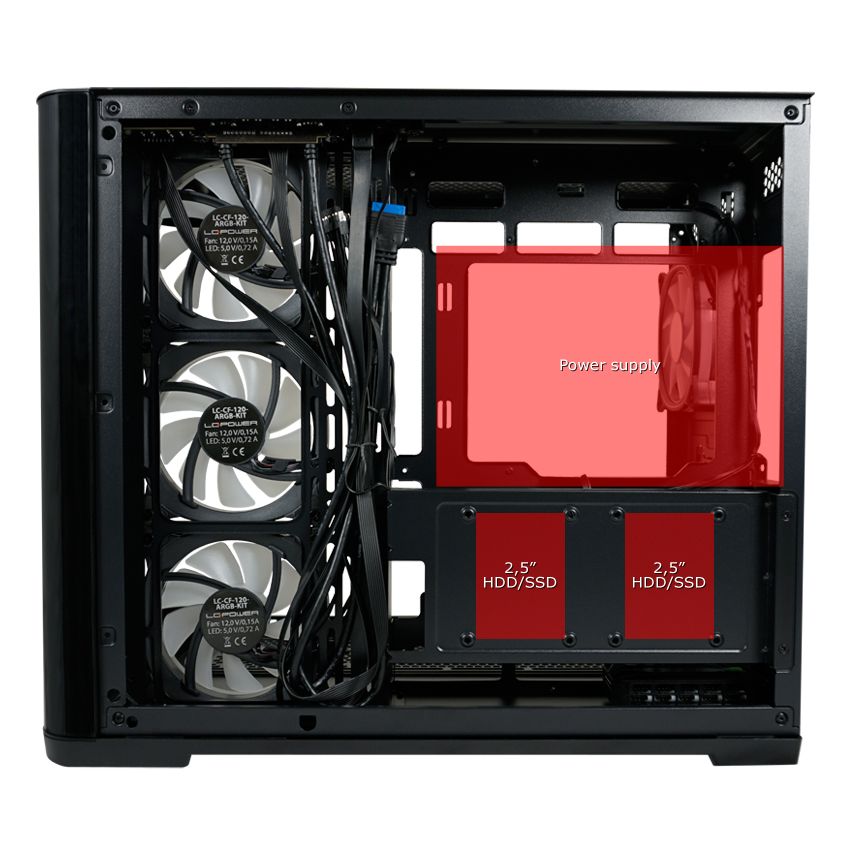 LC Power Gaming 8001B Tempered Glass Pro-Storm Dark